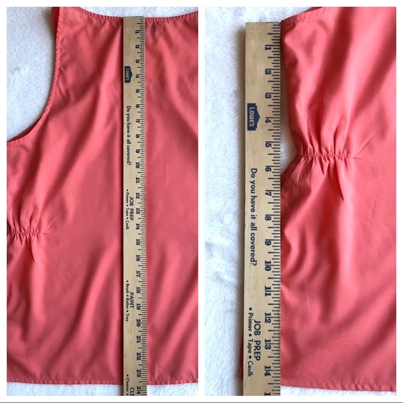 Banana Republic Coral Sleeveless Top - L - Picture 6 of 7